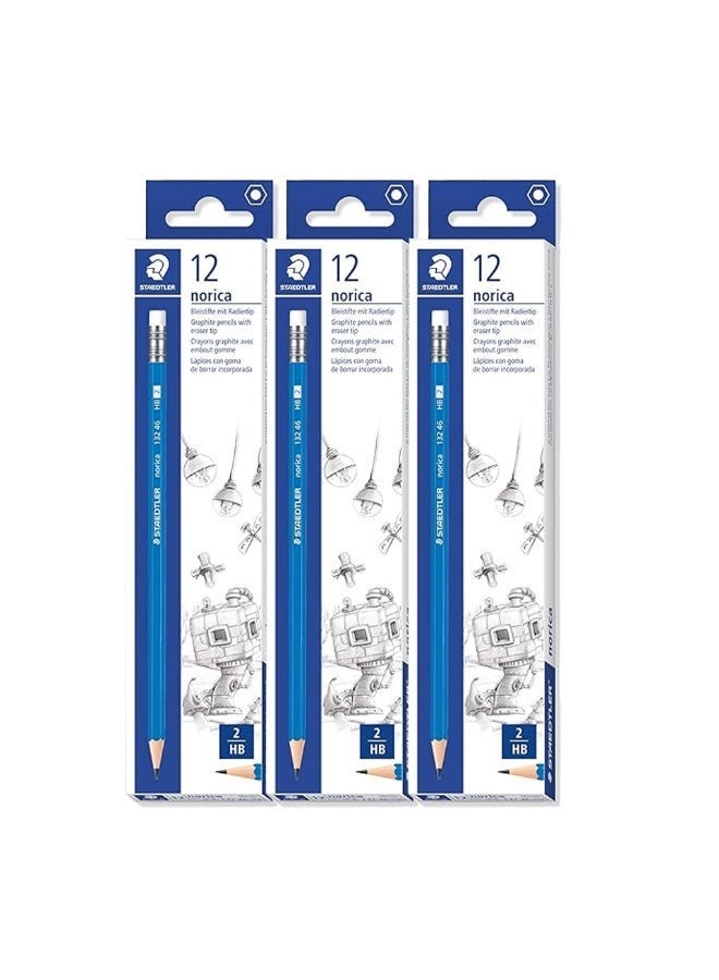 STAEDTLER Norica Rubber Tip Pencil (36 Pencils) - Image 1